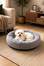 Premium Kedi ve Köpek Yatağı, Yıkanabilir, Kaydırmaz Tabanlı, Peluş Wellsoft Kumaş Yatak