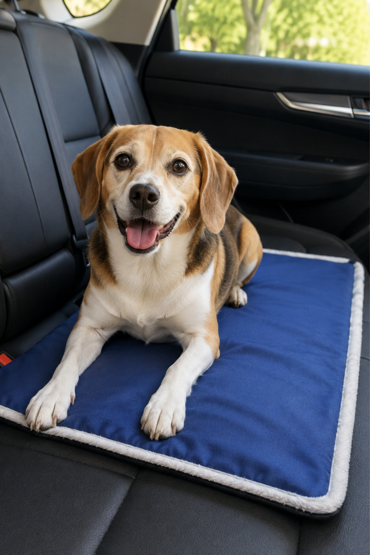 Serinletici Mat 40x60 cm, 4 Mevsim Kedi ve Köpek Matı | Sıcak & Soğuk Kullanılabilen Jel Dolgulu Minder Yatak - Lacivert